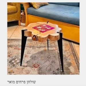 שולחן פרחים מואר